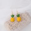 925 Cartoon Fruit Pineapple Earrings Creative Summer Fresh And Delicate Three-Dimensional Stud Earrings Earrings