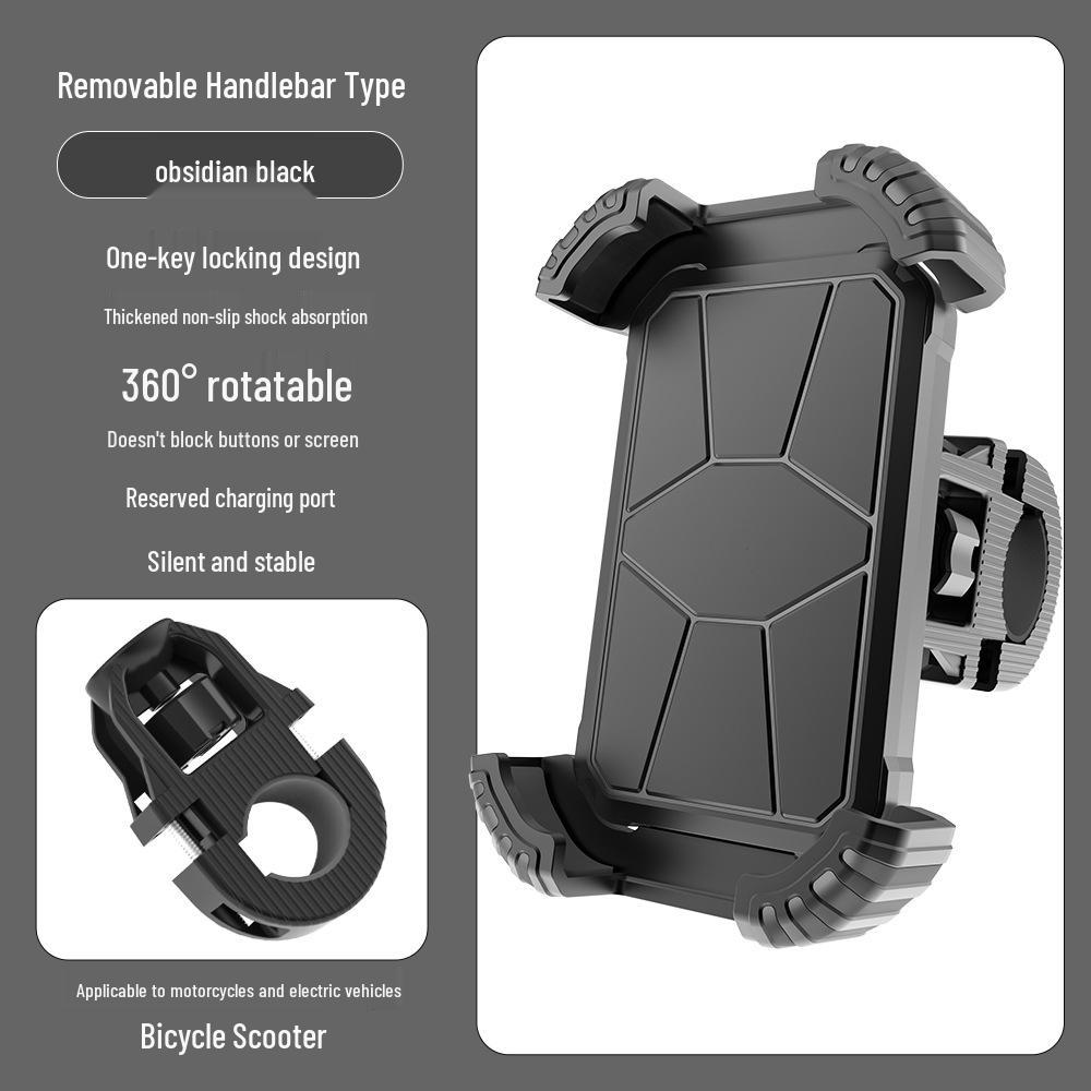 Shockproof Anti-Shake Phone Holder for Electric Vehicles & Motorcycles - Ideal for Navigation and Outdoor Cycling