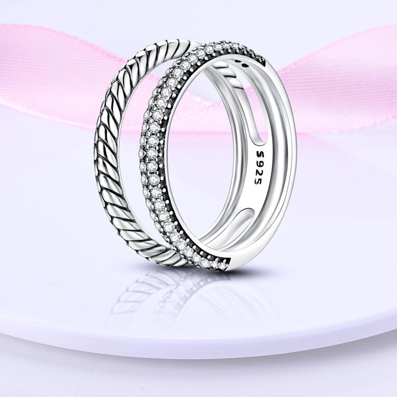 Rings Sales 925 Silver Love Heart Sun Moon Star Iris Adjustable Rings For Women Wedding Birthday Party Jewelry Gift