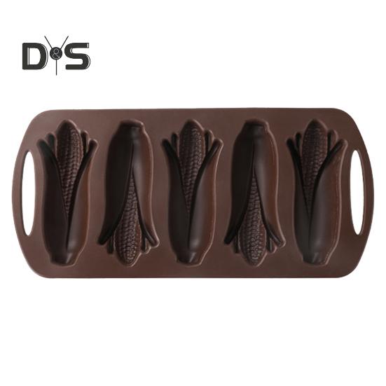 

Силиконовая форма для выпечки кукурузных палочек, антипригарная форма для десерта в форме орехового листа, устойчивая к высоким температурам, без содержания бисфенола А, форма для шоколада A