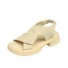 2025 Women's Stylish Thick-Soled Casual Sandals - Simple Solid Color Beach Shoes