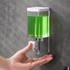 250ml Manual Soap Dispenser Transparent Wall Mounted Bathroom Sanitizer Shampoo Shower Gel Container