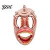 Terrifying Party Mask Halloween Horror Mask with Hollow Realistic Fangs Lightweight Breathable Detailed Flesh Texture PU Foam Grimace for