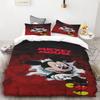 Mickey Cute Printed Cartoon Quilt Duvet Cover Set Bedding Twin 3-Piece 1 Children'S  Queen/King Bed Warm Gifts Queen/King