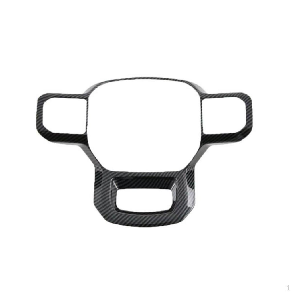 Steering Wheel Trim Carbon Fiber Style Cover Perfect-Fit