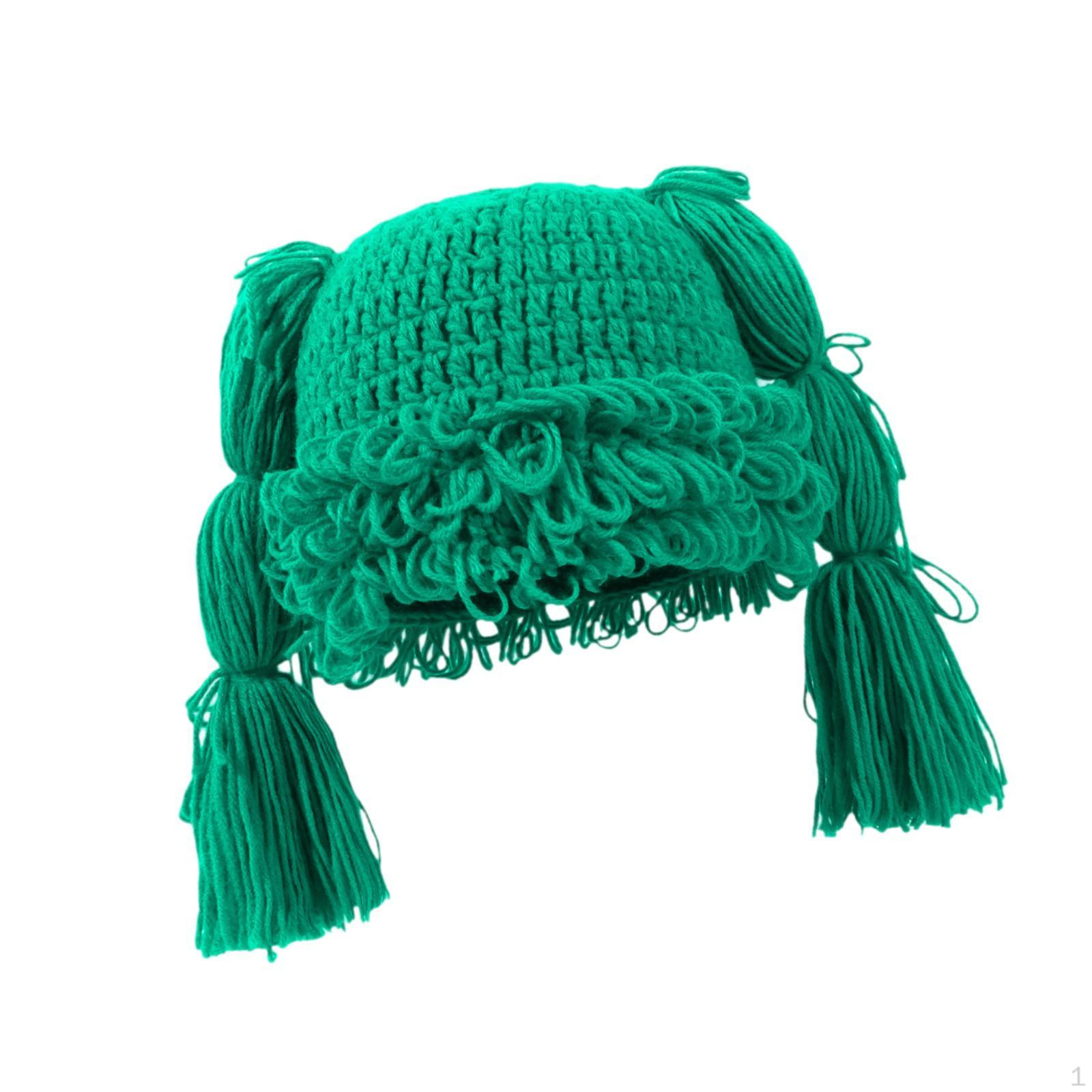 

Braided Knit Beanie for Hiking And Camping Activities зелений