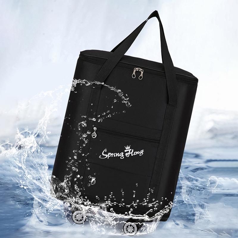 Universal Wheel Luggage Bag Can Carry a Travel Bag with Large capacity and Double-layer Expansion Storage Folding Hand Luggage Bag