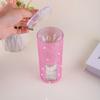 2 In 1 Diamond-Studded Storage Box Plastic Round Cotton Swab Storage Box with Lid Large Capacity Double-Layer Cotton Swab Holder