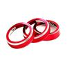 SNZ Suzuki New Jimny Air Conditioner Dial Ring Set of Interior Accessories for Jimny Sierra JB74w Covers, 3, (Red) JB64w,