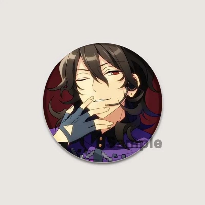 32/44/58mm Anime Ensemble Stars Pins Cartoon Characters Rei Sakuma Badge Handmade Brooches Breastpin for Backpack Clothes Gift Accessory