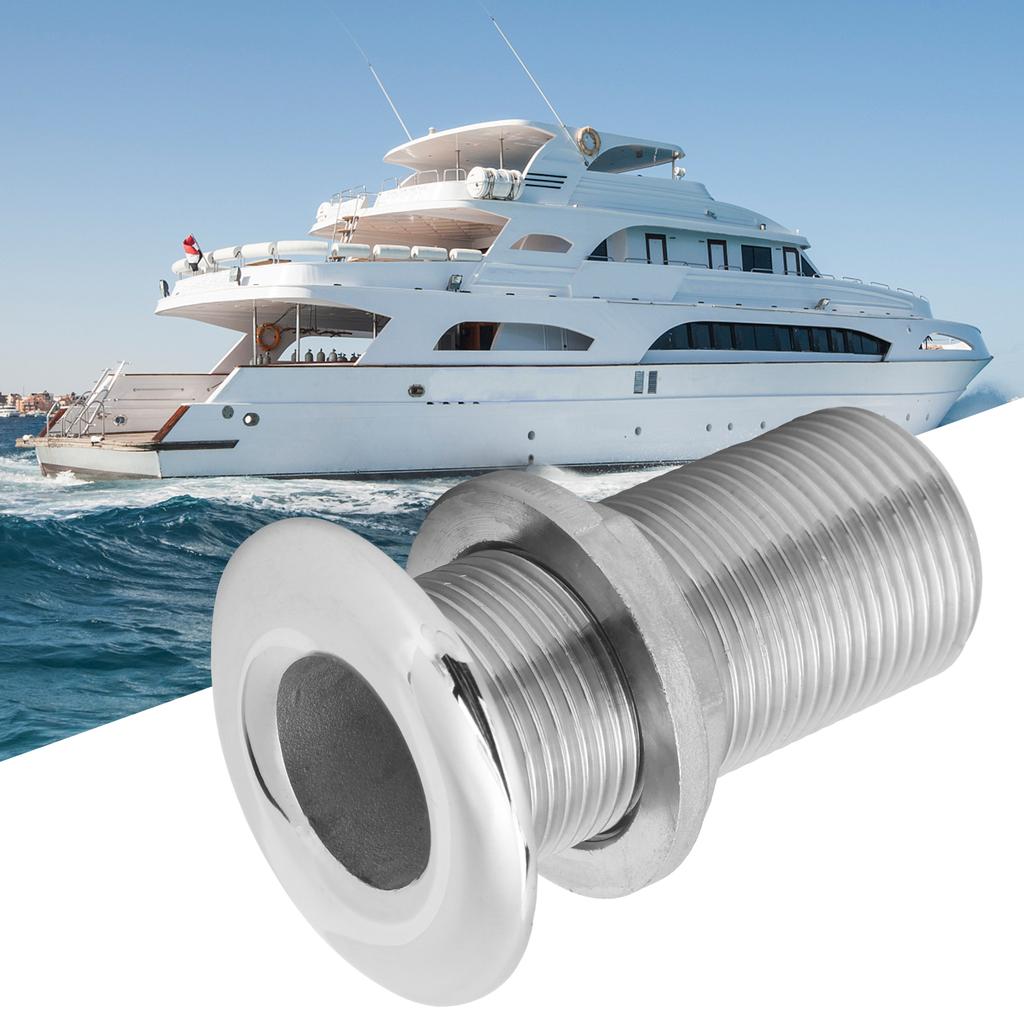 Thru Hull Fitting Connector Stainless Steel MJS022 Outlet Joint for Boats Yacht Hose1in