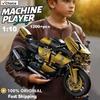 New Black Gold Motorcycle Building Blocks Assembly Cool Collection Display Model Car Kit Boy Children Toy Birthday Gift 1200+pcs