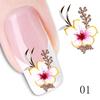 5Pcs/Set Bulk Flower Decals Water Transfer Manicure Nail Art Stickers Tips Decoration DIY  Random