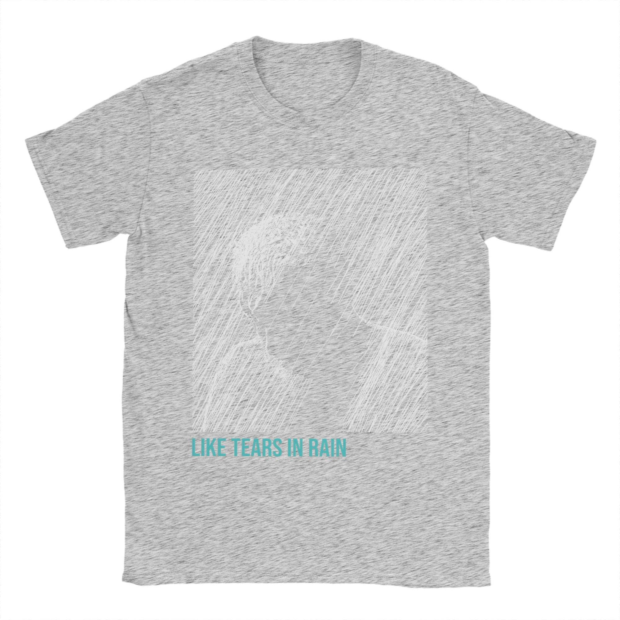

Men Like tears in rain Blade Runner T Shirts 100% Cotton Clothing Novelty Short Sleeve Crewneck Tees Gift T-Shirts M