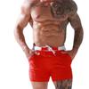 New Men's High-End Quick-Dry Plus Size Double-Layer Tie-Up Swim Trunks