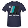 Unisex Koszulka Kierowcy Wyścigowego Kimi Nr 12 Antonelli Niesamowita Streetwear Bawełniane Koszulki