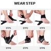 1 Pair Sports Ankle Brace Fitness Gym Ankle Support Gear Elastic Foot Wraps Protector Legs