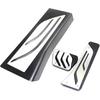 3PCS Stainless Stee Car Gas Accelerator Pedal, Auto Footrest And Brake Pedal Compatible With BMW X5 (G05) X7 (G07) 2019 2020 Car Accessories(Style2