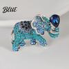 Rust-proof Brooch Rhinestone Elephant Pin for Women Sparkly Animal Lapel