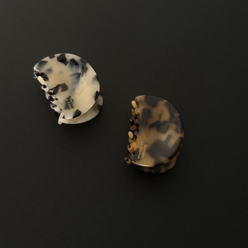 Mosxe Leopard påse hårklämma (2 färg)