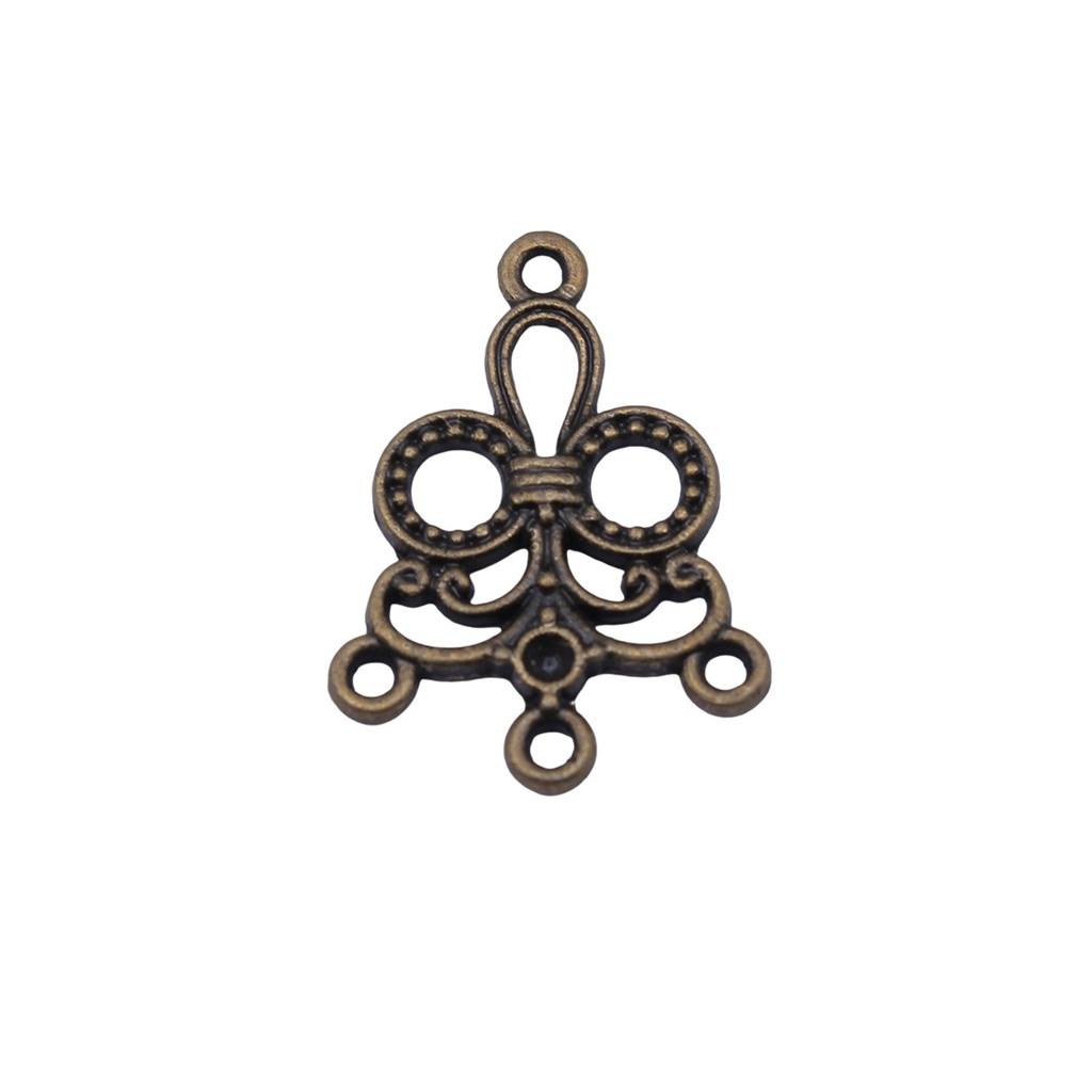Chinese Pavilion Charm Connectors Character Animal Ethnic Style Findings For DIY Jewelry