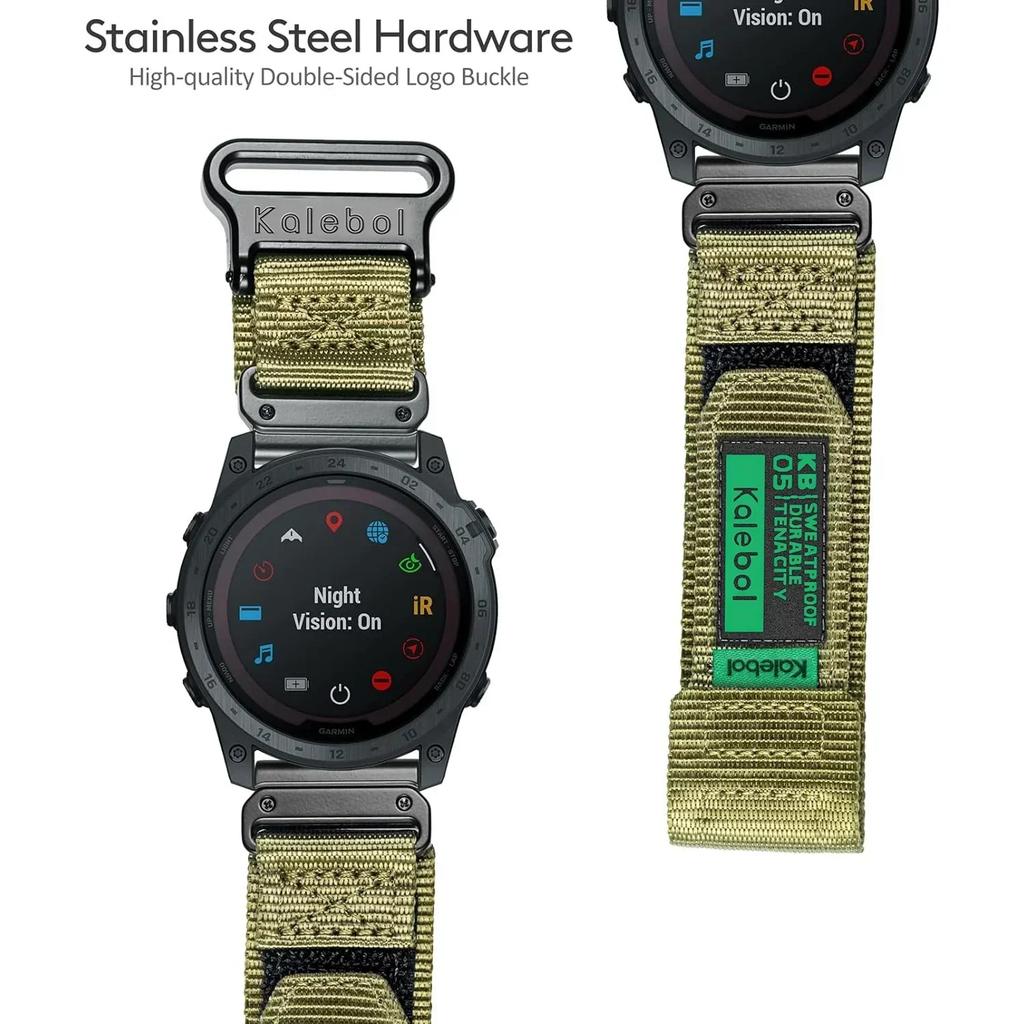 22 26mm Nylonový taktický řemínek Pro GARMIN FENIX8 7 7X PRO 6 6X Měkké odolné tělo pásku Pro 965 Instinctive QuickFit náramek
