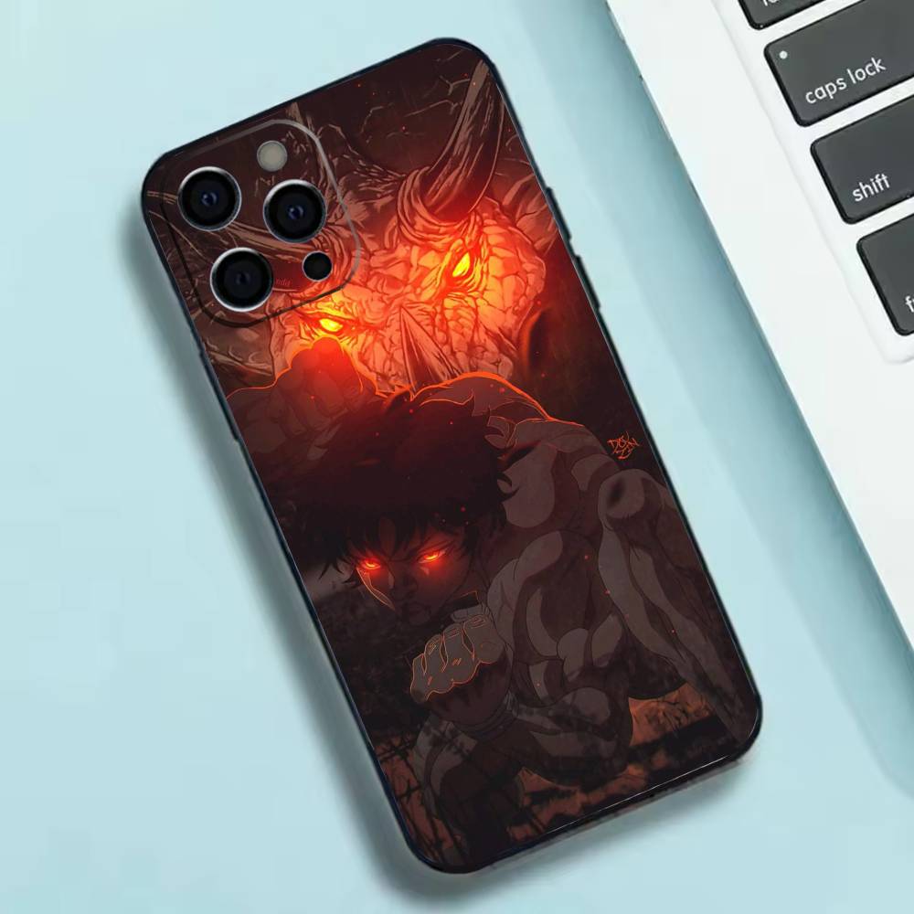 Anime B-Baki Hanma Phone Case Silicone Soft For IPhone 17 16 15 14 13 12 11 X XR Plus Pro Max Plus