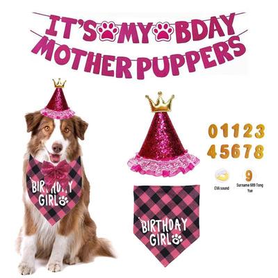 Geburtstagshut für Haustiere - Katzen und Hunde - Festliche Haustierkleidung und Accessoires