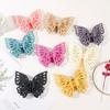 Double Layered Hollow Butterfly Hair Clip Large Solid Color Frosted Butterfly Clip Women's Fashion Hair Accessory Gift Hair Clip