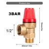 1/2 Inch Sturdy Brass Safety Valves DN15 Relief Valves for Water Oil Gas Pressure Release with EPDM Diaphragm Use