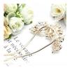 Miao Miao Hairpin U-Shaped Hair Accessory for Kimono, Yukata, Formal Kimono, Wedding, Coming-of-Age Ceremony - Pearl, Metal, Antique, Elegant Flower,