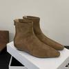 Fashion SUOJIALUN 2025 Winter New Brand Women Ankle Boots Fashion Square Low Heel Ladies Elegant Short Boots Dress Outdoor Chelsea Shoes