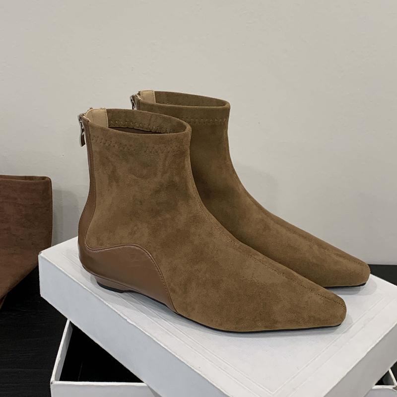 Fashion SUOJIALUN 2025 Winter New Brand Women Ankle Boots Fashion Square Low Heel Ladies Elegant Short Boots Dress Outdoor Chelsea Shoes