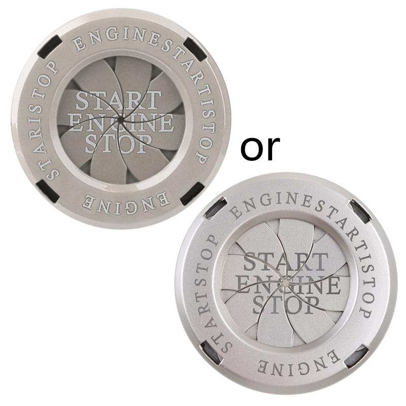 

Motorcycle Car Engine Start Stop Button Cover Ignition Switch Rotatable for Protection Cap Interior DecoratIon Decor Sti 1 перлинний/срібний