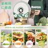 Huanyu Electric Vegetable Slicer, Professional Vegetable Slicer, Dual-Use Electric/Manual, Thickness Adjustment 0-10mm, All-304# Stainless Steel, Wash