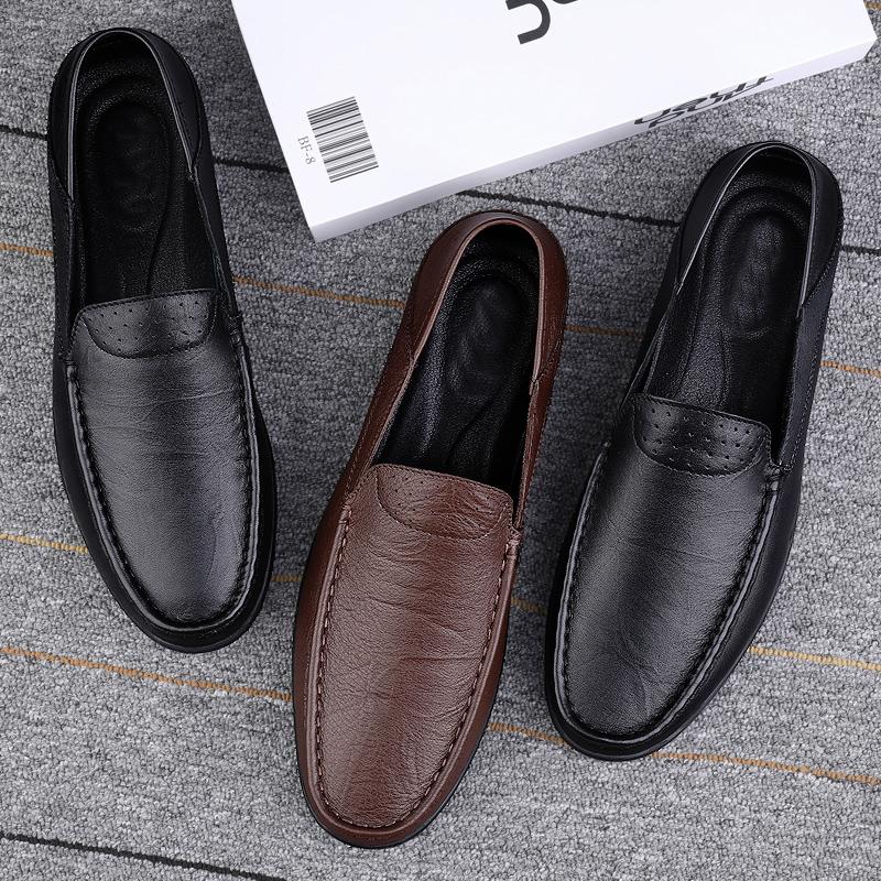 Fashion Summer Breathable Men's Loafers Fashion Casual Male Flats Classic Slip On Men shoes Light Comfy Business Mens Driving Mocassins