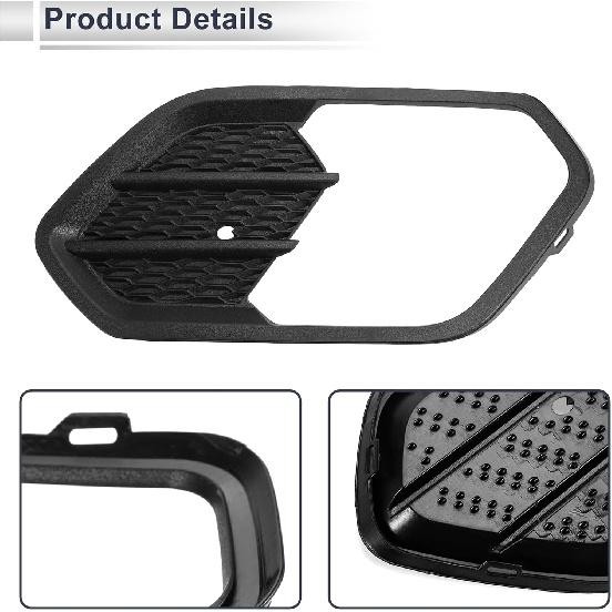 Front Right Fog Light Grill for Ford Escape 2017-2018 Front Lower Bumper Fog Light Cover Inserts No.GV4517K946AB5YZ9 ABS 1 Pc
