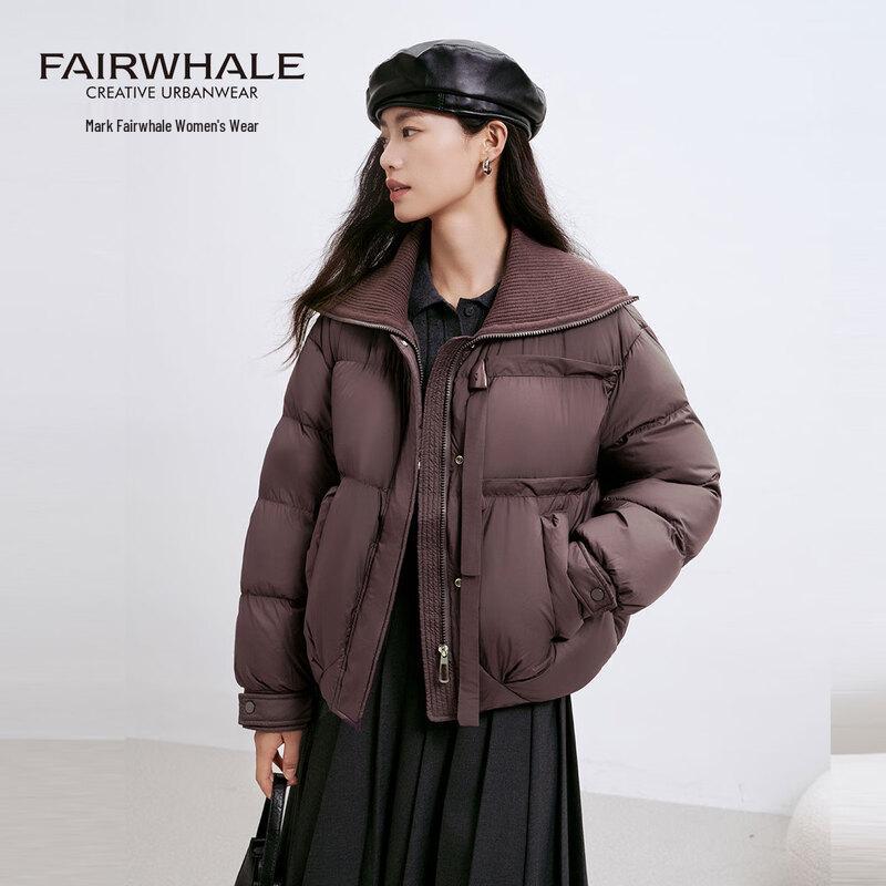 

MARK FAIRWHALE Women s Cinch-Waist Oversized Short Down Jacket M