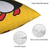 Pingus Pillow Case  Vintage Pillow Cover Square Pillowcases For Office Car Home Decor
