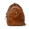 Leather Duffle Bag: Handmade Brown Weekender Travel Bag