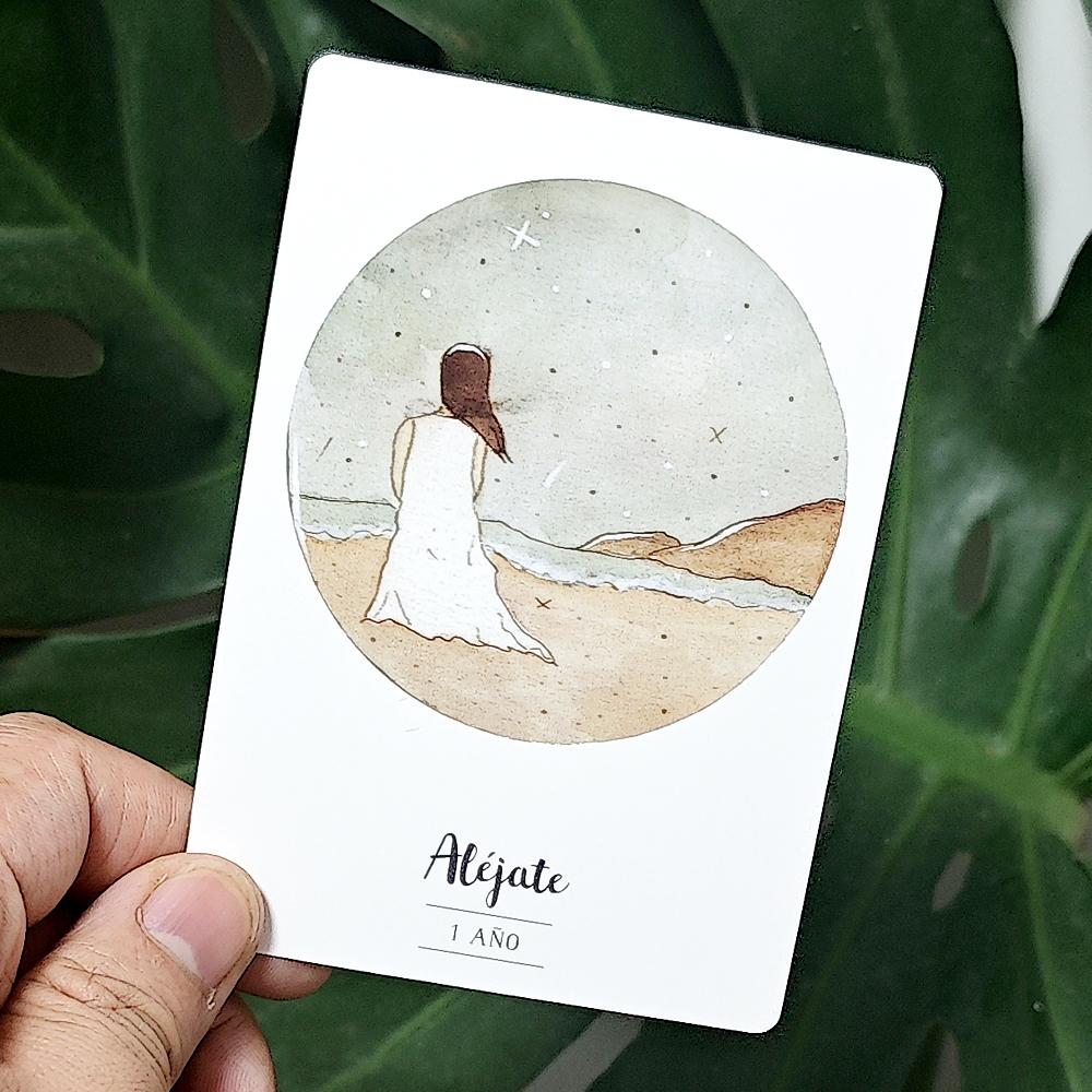 Romantic Love Oracle Deck 42 Pcs Heart Chakra Oracle Cards 10.5*7.5cm In Spanish Language