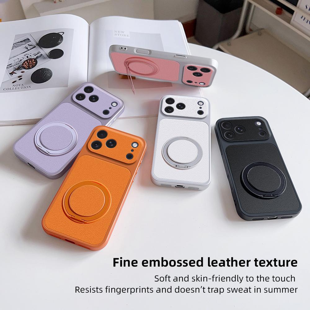 Leather Grain Phone Case For Huawei Nova 16 15 14 13 12 11 10 Pro Ultra 4G 5G with Kickstand Cover