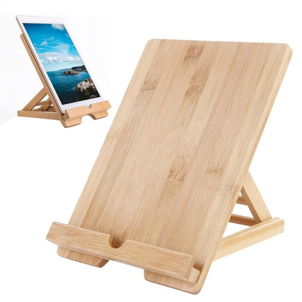 Holz Buchständer Verstellbar Küchen Kochbuchständer Schreibtisch Leseablage Halter Handyhalter