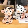 Sitting Lifelike Leopard Plush Doll Fluffy Animals Stuffed Toys  Children's Day
