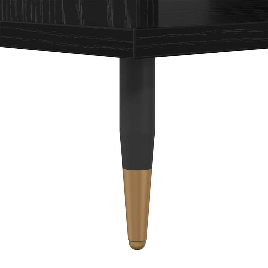 Coffee Table Black Oak Look 60 x 50 x 40 cm Wood Based Material