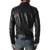 SKINOUTFIT Geacă de Piele Neagră pentru Bărbați din Piele de Miel Adevărată, Elegantă, Tip Bomber de Motociclist, Îmbrăcăminte Exterioară MJ 128