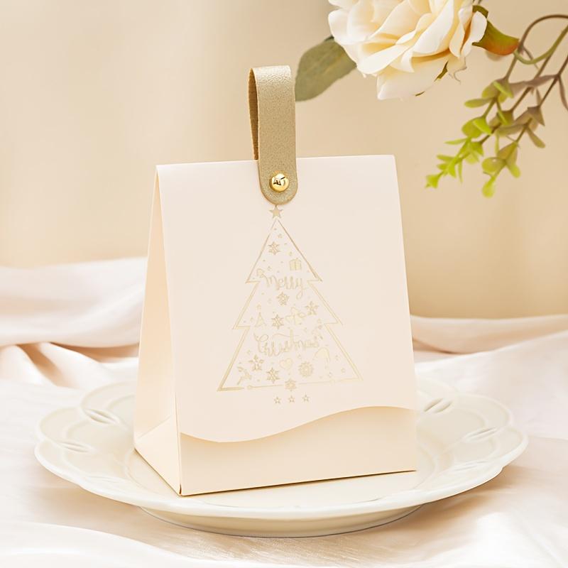 Christmas Gift Boxes-with Leather Handles-For Cookie, Candy,Chocolates-for Businesses, Party & New Year Presents,Christmas Boxes