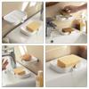 2Pcs Plastic Soap Holder Multi-function Wall Soap Shelf  Kitchen Countertop