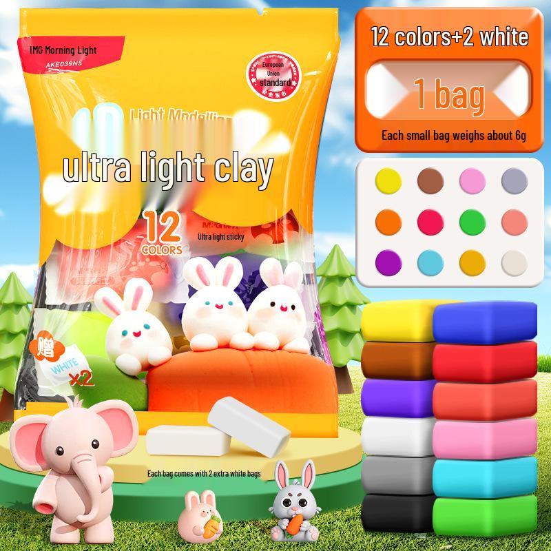 

Mornsun Odorless Kids Modeling Clay - 12, 24, or 36 Colors - Ideal for Kindergarten Crafting