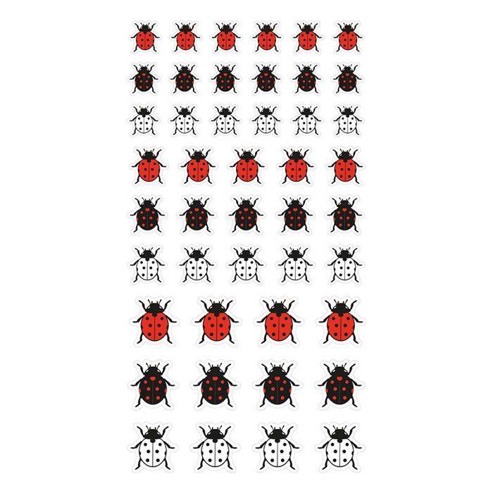 54 Ladybug Puffy Stickers